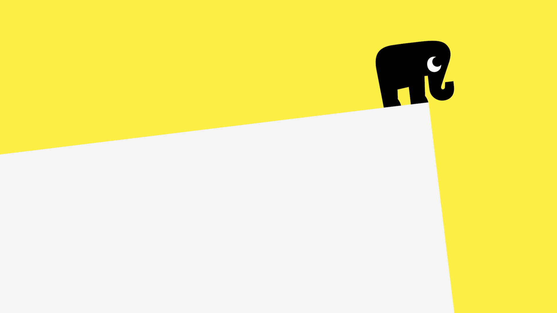 Слон смотрит вниз